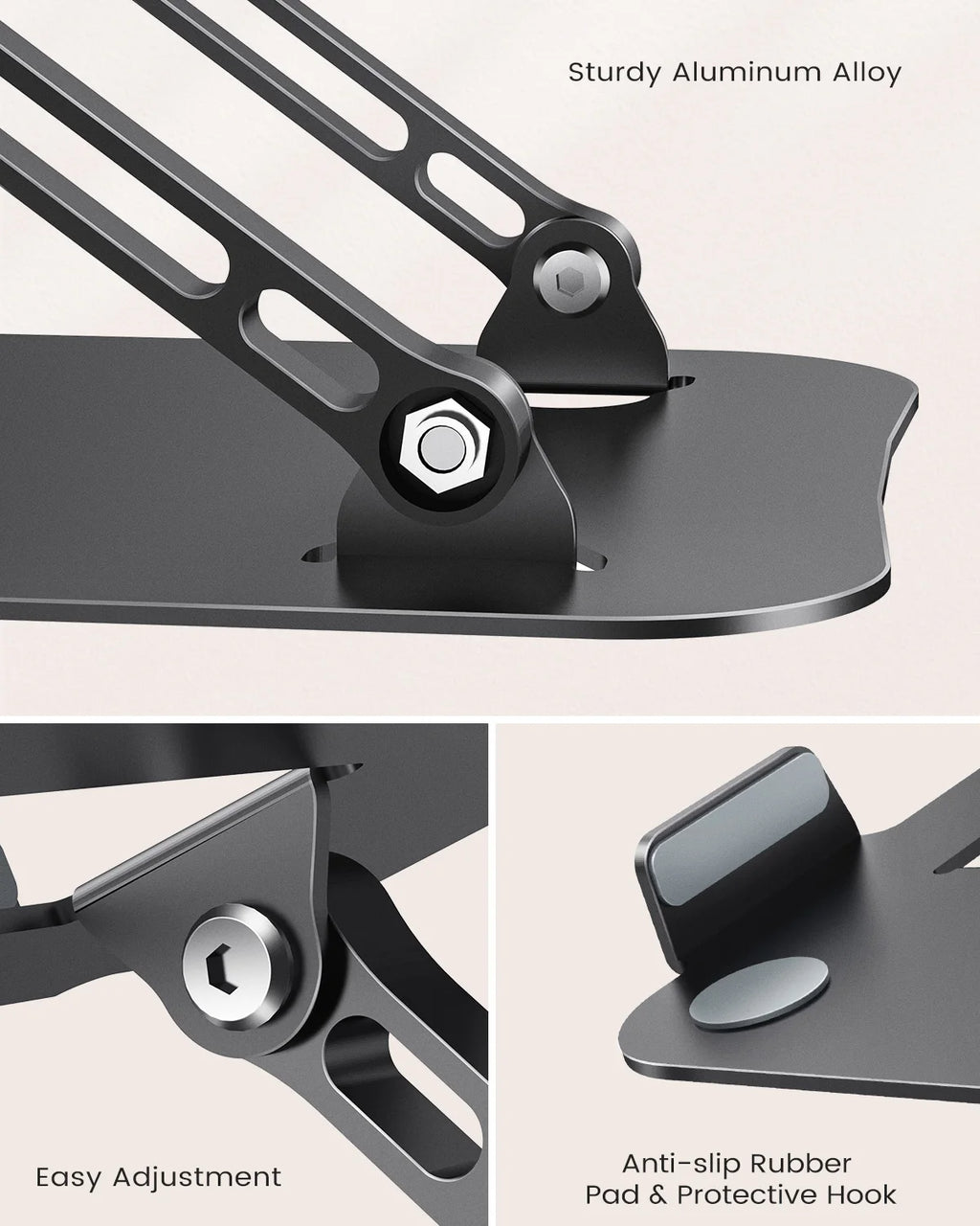 Portable Foldable Aluminum Laptop Lift Stand