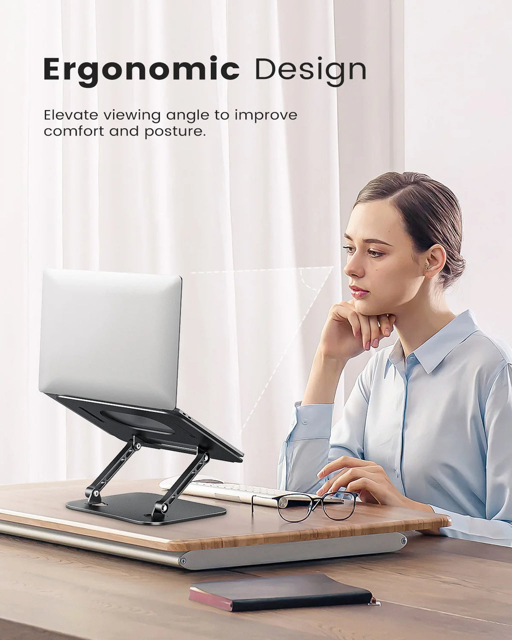 Portable Foldable Aluminum Laptop Lift Stand